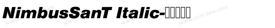 NimbusSanT Italic字体转换